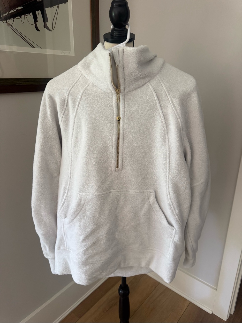 lululemon athletica cream Scuba Women's Half-Zip Fleece Pullover